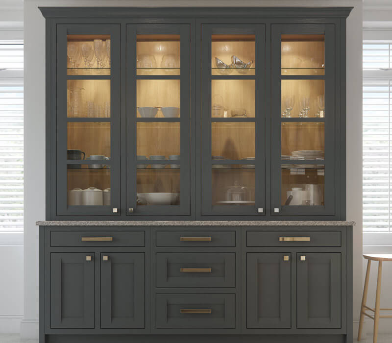 Peterborough Kitchen Painted Gun Metal Grey Dresser