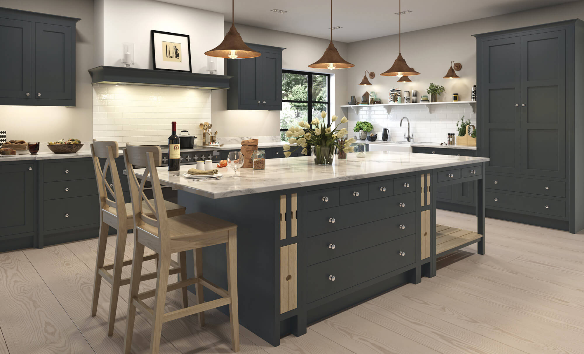 Handleless Kitchen doors | Porcelain | Aisling Furniture